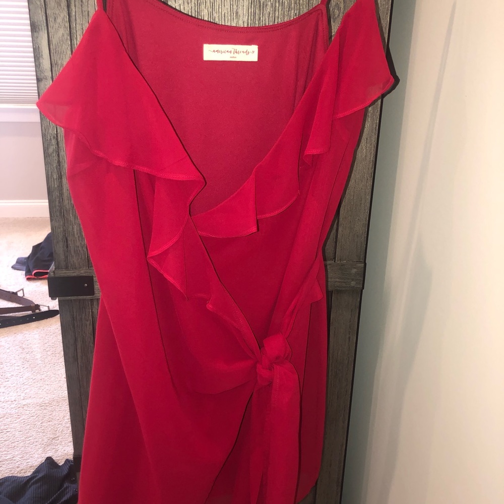 Red Wrap Dress